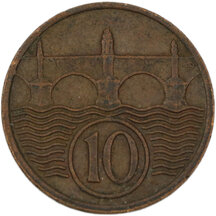 10 Haler Czechoslovakia 1937