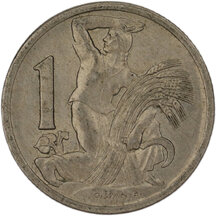 1 Koruna Czechoslovakia 1922