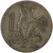 1 Koruna Czechoslovakia 1922