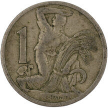 1 Koruna Czechoslovakia 1923
