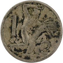 1 Koruna Czechoslovakia 1924