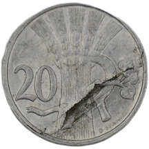 20 Halier Czechoslovakia 1951