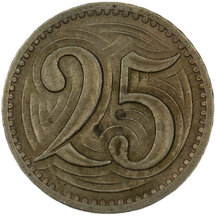 25 Haler Czechoslovakia 1933
