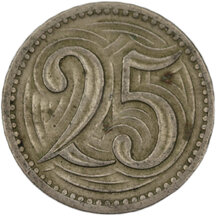 25 Haler Czechoslovakia 1933