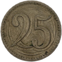 25 Haler Czechoslovakia 1933