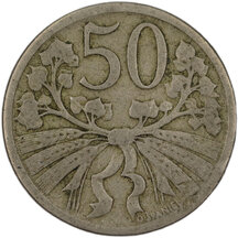 50 Haler Czechoslovakia 1922