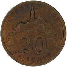 20 Halier Slovakia 1940