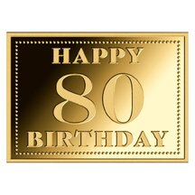 3000 Francs Chad - Happy 80th Birthday