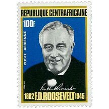 Stamp Central African Republic 1970 - F. D. Roosevelt