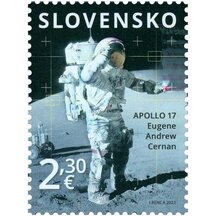 Stamp Slovakia 2022 - Apollo 17
