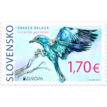 Stamp Slovakia 2019 - European Roller