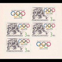 Sheet Czechoslovakia 1984 - Winter Olympics Sarajevo