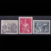 Series of Stamps Czechoslovakia 1949 - Miners' Day