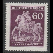 Stamp Protectorate of Bohemia and Moravia 1943 - 60 h Day of the Postage Stamp