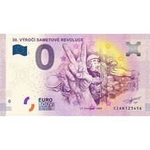 0 Euro Souvenir Czech Republic 2019 - 30th Anniversary of the Velvet Revolution