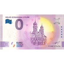 0 Euro Souvenir Czech Republic 2023 - Great Synagogue in Pilsen
