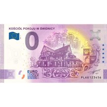0 Euro Souvenir Poland 2021 - Church of Peace in Świdnica