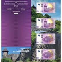0 Euro Souvenir Slovakia 2021 - Šomoška Castle and Stone Waterfall - Folder
