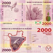 2000 Francs 2015 Burundi