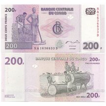 200 Francs 2007 Congo
