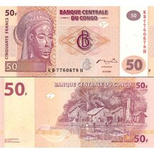 50 Francs 2007 Congo