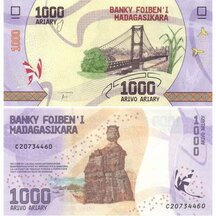 1000 Ariary 2017 Madagascar