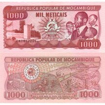 1000 Meticais 1989 Mozambique