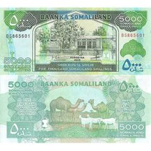 5000 Shillings 2015 Somalia