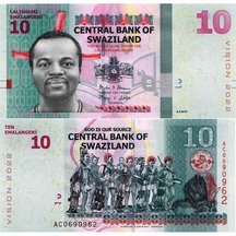 10 Emalangeni 2015 Swaziland