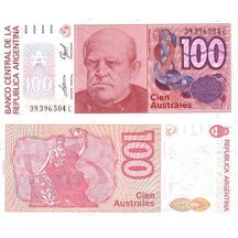 100 Australes 1985 Argentina
