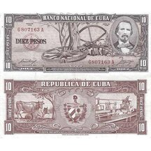 10 Pesos 1958 Cuba