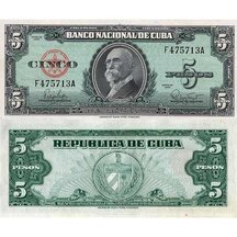 5 Pesos 1960 Cuba