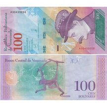 100 Bolívares 2018 Venezuela