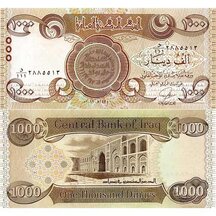 1000 Dinars 2013 Iraq