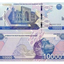 10,000 Sum 2021 Uzbekistan