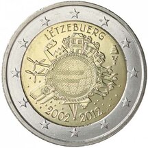 2 EURO Luxembourg 2012 - 10 years of the Euro currency