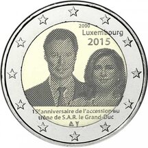 2 EURO Luxembourg 2015 - 15th Anniversary of Henri's Accession to the Throne