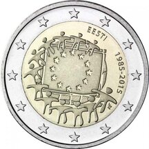2 EURO Estonia 2015 - EU flag