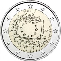 2 EURO Malta 2015 - EU flag