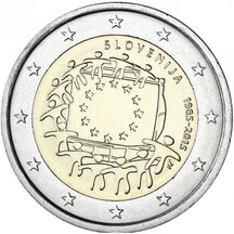 2 EURO Slovenia 2015 - EU flag