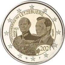 2 EURO Luxembourg 2021 - Grand Duke Jean - photo