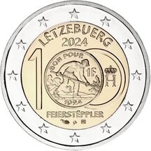 2 EURO Luxembourg 2024 - Luxembourgish francs