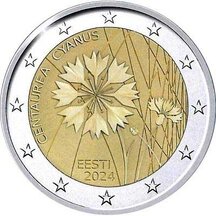 2 EURO Estonia 2024 - Cornflower