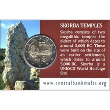 2 EURO Malta 2020 - Skorba Temples - coincard