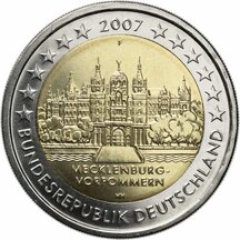 2 EURO Germany 2007 - Federal State of Mecklenburg-Vorpommern