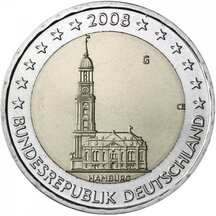2 EURO Germany 2008 - Federal State of Hamburg G