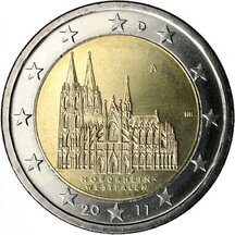 2 EURO Germany 2011 - Federal State of North Rhine-Westphalia A