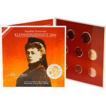 Set of Austrian Euro circulation coins 2004