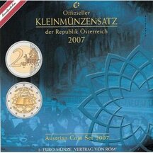Set of Austrian Euro Circulation Coins 2007