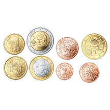 Set of Austrian Euro Coins 2010